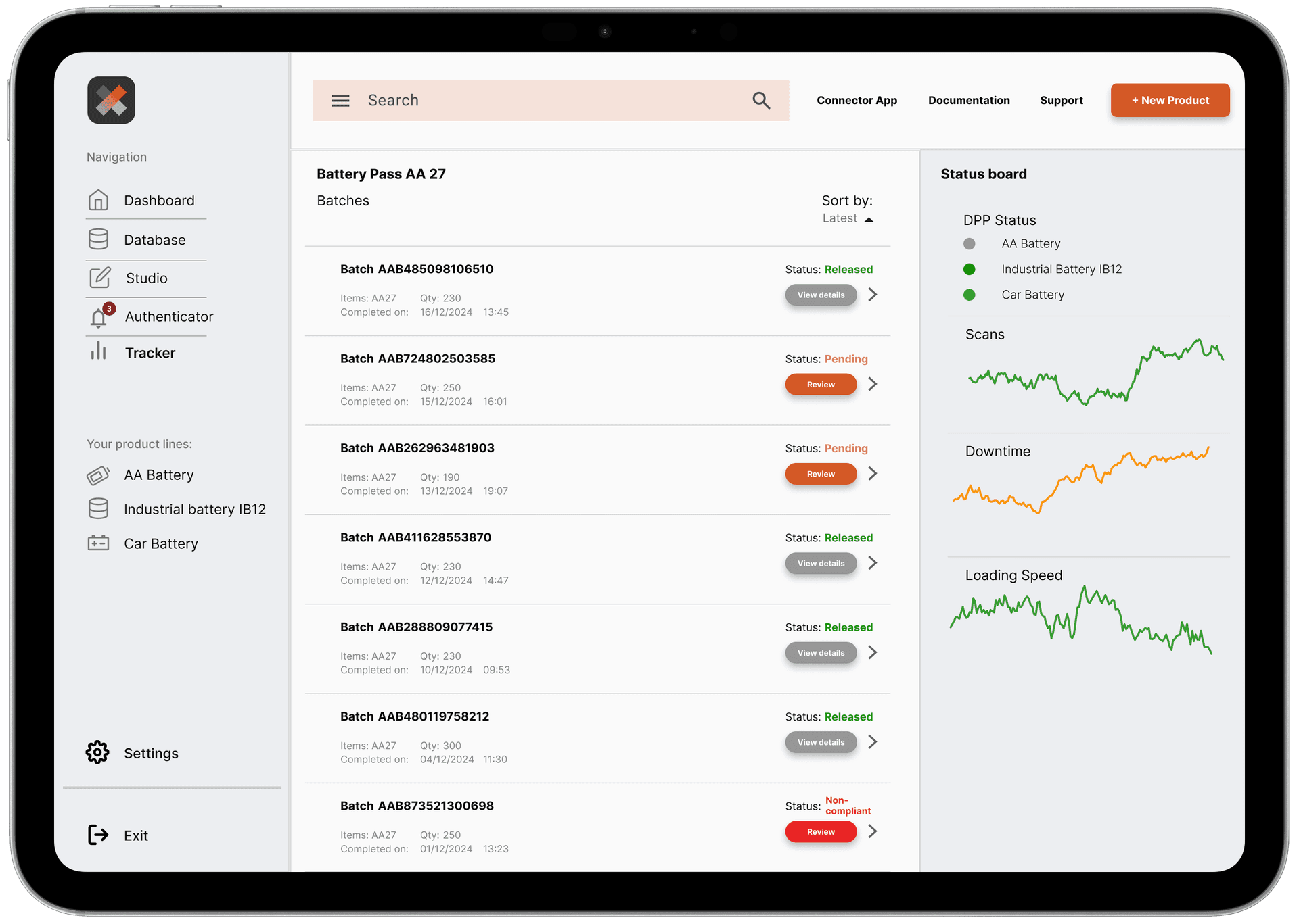 Digital Product Passport Interface 1